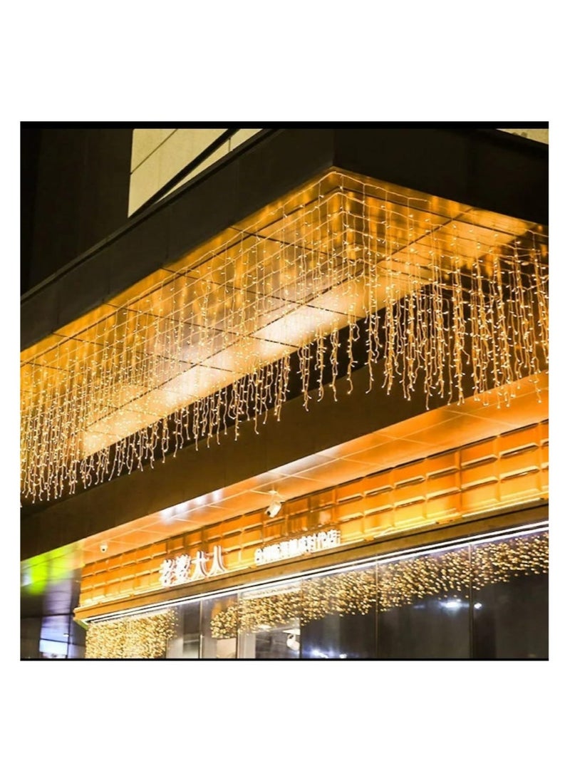 ماركة غير محددة - ستارة مضيئة تصميم شلال لون الاضاءة شمسي - Image 1