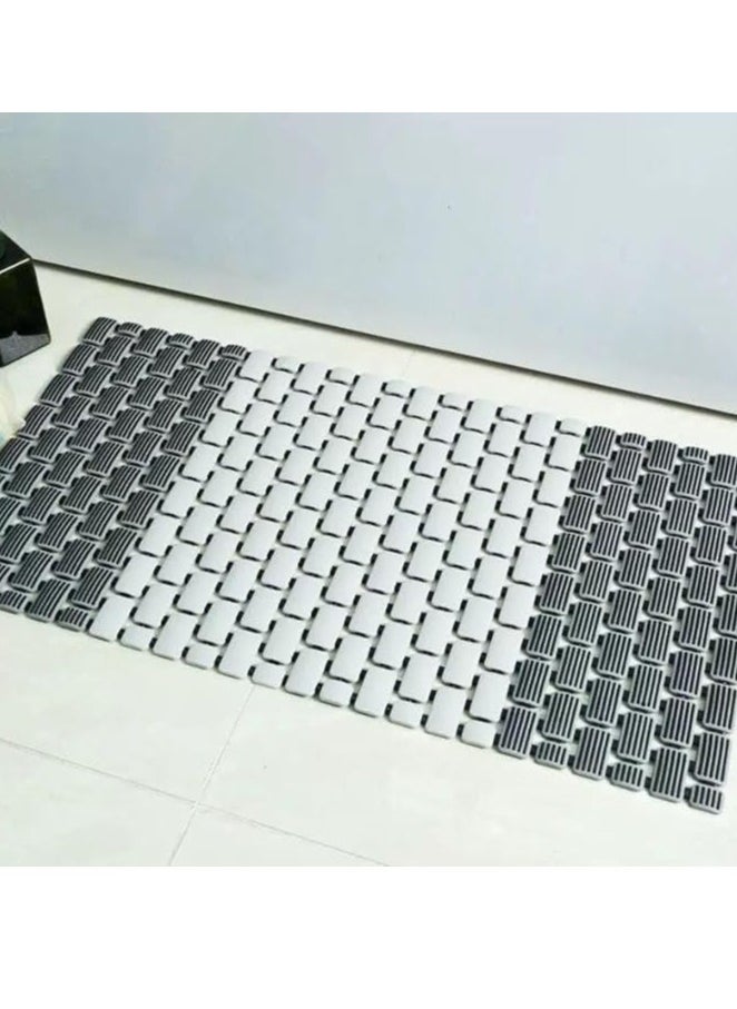 Spaceshoop Bathtub Mats Non Slip Massage Shower Mat Bath Mats with Suction Cups and Drain Holes,Quick Drain Anti Slip Bathroom Floor Shower Stall Mat (70 X 40 )  - Image 5