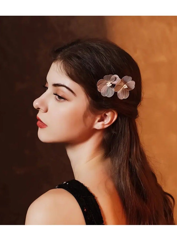 Rozino 1pcs Exquisite Floral Hair Comb - Elegant Bridal Wedding Hair Accessories with Vintage Flower Design for Party Banquet, Hair Insert Comb for Women - Image 4