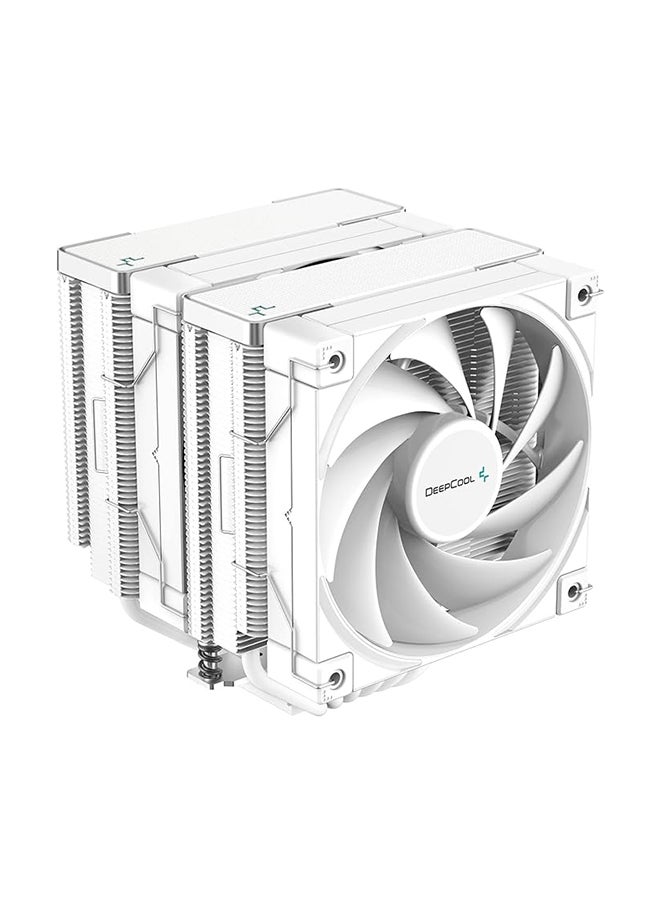 DEEPCOOL AK620 WH مروحة تبريد هواء/مروحة وحدة المعالجة المركزية 120 مم ذات 4 دبابيس PWM (أبيض) - R-AK620-WHNNMT-G-1  - Image 1