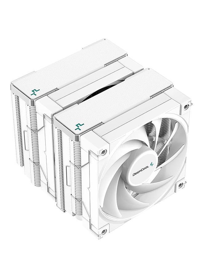 DEEPCOOL AK620 WH مروحة تبريد هواء/مروحة وحدة المعالجة المركزية 120 مم ذات 4 دبابيس PWM (أبيض) - R-AK620-WHNNMT-G-1  - Image 3