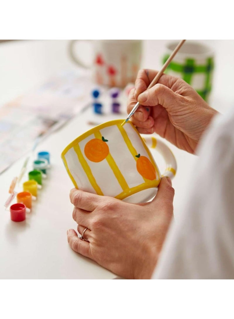 عام طقم أكواب خزفية مع أدوات طلاء غرافيتي لتصميم كوب مميز ومخصص. - Image 2