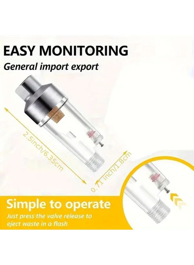 Pen Oil Separator 1 8 Inch Thread Airbrush Water Filter Spray Gun Mini - Image 3