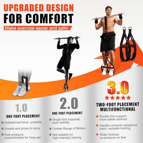WOQQW Upgraded Pull Up Assistance Bands, Heavy Duty Resistance Bands with Handles, Exercise Band with Door Anchor, Adjustable Workout Band Set for Pull Up Bar, Full Body Strength&Muscle Training, Home Gym - Image 2
