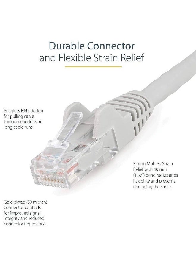 ملبوس كابل إيثرنت Cat 6، كابل Cat6، كابل شبكة LAN للحاسوب، سلك نحاسي كامل، 40 متر - Image 3