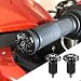Lecctso 2PCS Universal Motorcycle Bar End Plug Aluminum Alloy Handlebar Grip End Caps 78 22mm Moto Grips Ends Replacement for Kawasaki Suzuki Yamaha Ducati Black - Image 2