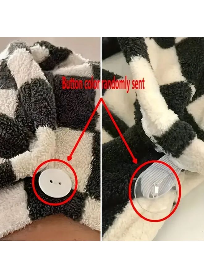 Checkerboard Hair Dryer Cap Super Absorbent Soft Comfortable Head Towel - Image 4