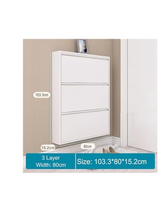 Entryway Slim,Hidden Shoe Organizer Cabinet,Narrow Shoe Cabinet Storage with Doors,Closed Shoe Rack,Tipping Bucket Shoe Storage Cabinet,for Hallway Closet Small Spaces - pzsku/ZBB35C0A3D0DF1BC4A7DBZ/45/_/1734965484/c9bb3201-bc7b-4002-b898-c5d648712690
