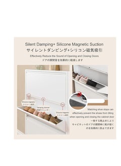Protector Entryway Slim,Hidden Shoe Organizer Cabinet,Narrow Shoe Cabinet Storage with Doors,Closed Shoe Rack,Tipping Bucket Shoe Storage Cabinet,for Hallway Closet Small Spaces  - Image 3