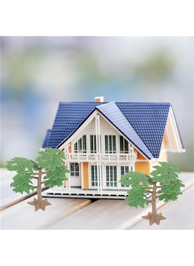 Generic - Model Trees Cypress Miniature Artificial Tree Fake Plants Train Trees for Sand Table Models Scene Decoration 2PC Size - Image 1