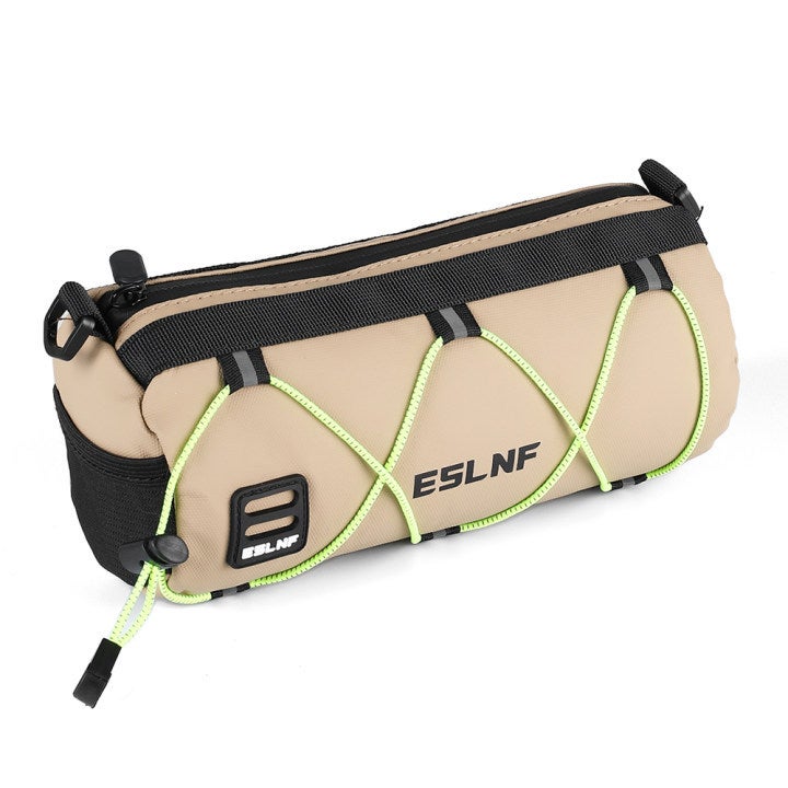Premium Large Capacity Bicycle Handlebar Bag - Water-Resistant Nylon Front Frame Storage Pouch, Multi-Functional Cycling Accessory with Shoulder Strap for Mountain Road Bikes  Commuting