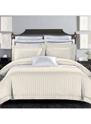 DOLTRI - 3-Piece Stripped 150 TC Cotton Sateen Bedsheet Set King Size Premium Collection (1 Bedsheet + 2 Pillow Cases) (White) - pzsku/ZBB35E3A3F09BF99CF031Z/45/_/1721478229/cd3962cc-0f7b-467f-bdaa-d3f41da5f3c4
