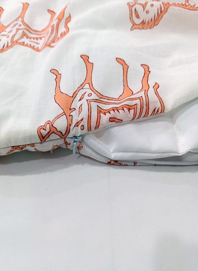 Trade Star 100% Cotton Bedding Set Natural Dyes Reversible Comforter Nursary Set Lovely Duvet Cover Baby Bedding Set for Bedroom (Pattern - 4) - Image 4