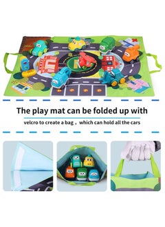 YelaJoy Baby Cute Truck Car Toy, With Playmat Storage Bag, Baby Vehicles Toys for 1+year Old Toddlers, Round Edge Design  - Image 3