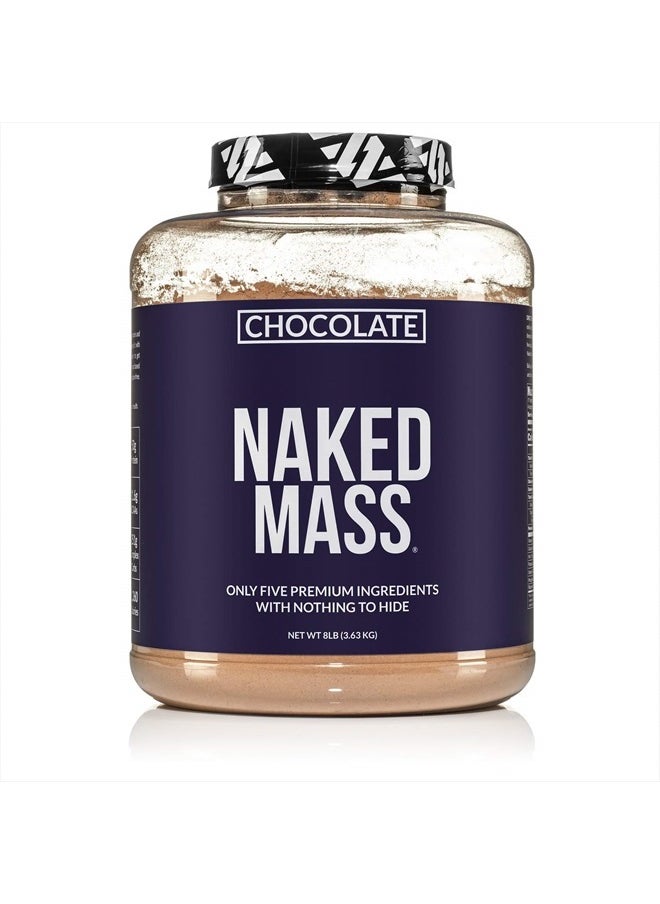 Nakd - Chocolate Mass Gainer - All Natural Weight Gainer Protein Powder - 8lb Bulk, GMO Free, Gluten Free & Soy Free. No Artificial Ingredients - 1,360 Calories - Image 1