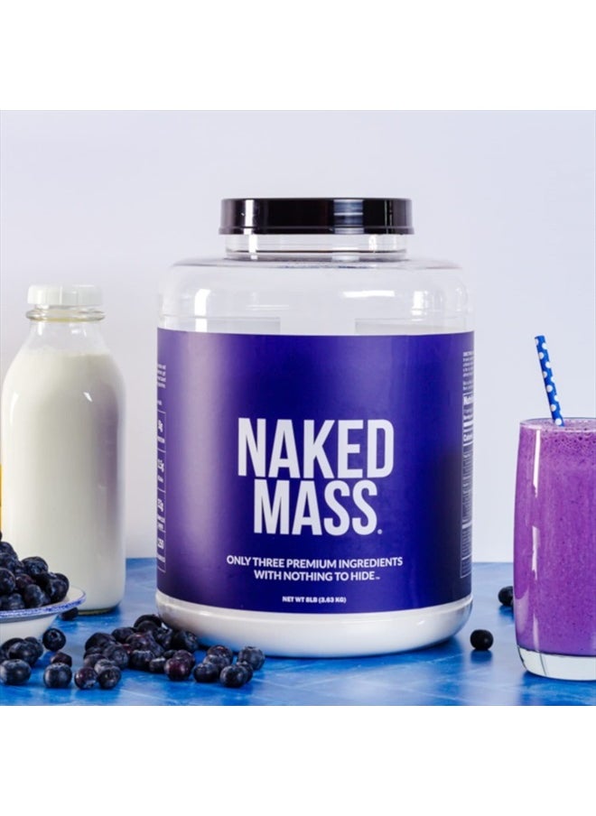 Nakd - Chocolate Mass Gainer - All Natural Weight Gainer Protein Powder - 8lb Bulk, GMO Free, Gluten Free & Soy Free. No Artificial Ingredients - 1,360 Calories - Image 1