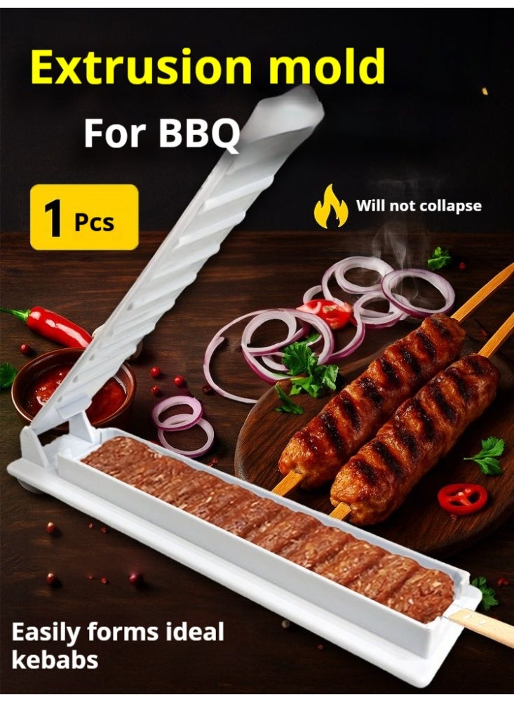 Kebab Maker Machine – ABS Plastic Food Press for Beef, Lamb, Seafood & Veggies – Easy-to-Use Kabob Skewer Mold for BBQ, Camping & Parties – Uniform & Delicious Kebabs Every Time!  - Image 1