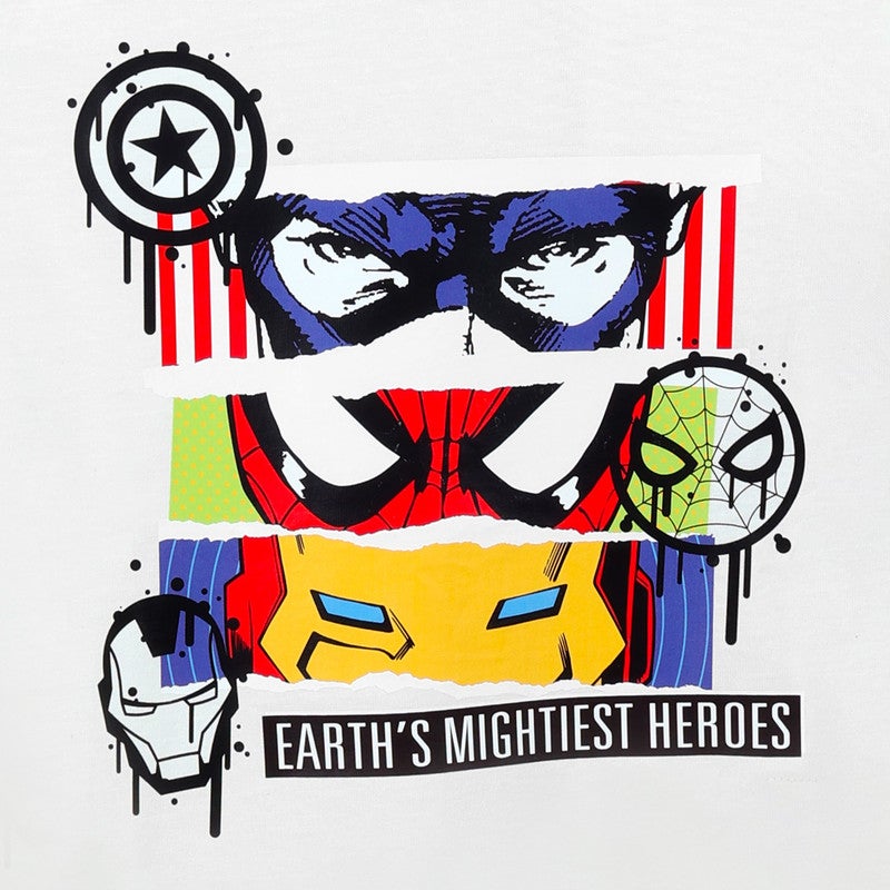 Marvel Avengers Earth's Mightiest Heroes Kids Boy's Short Sleeve T-Shirt - Image 5