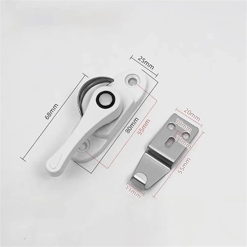 Aluminum Alloy Window Lock 10Pcs For Vertical Horizontal Sliding Windows Security Lock Style 2 - Image 3
