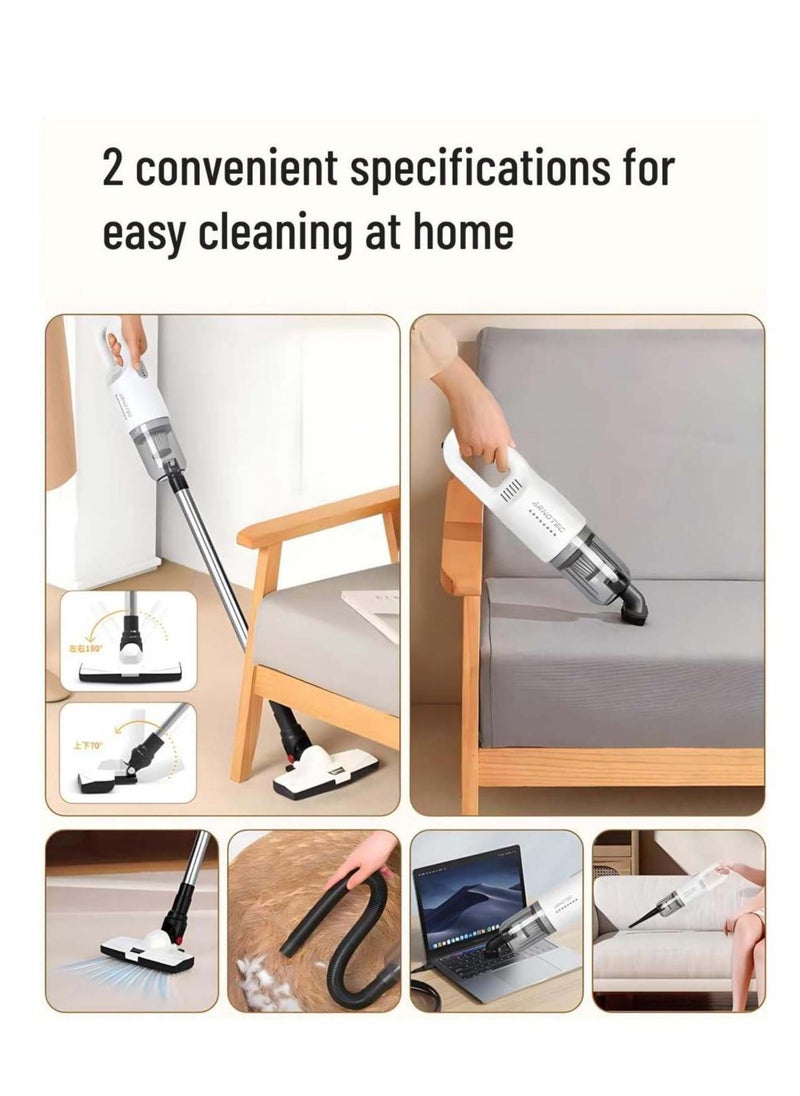 ARNOTEC Cordless Vacuum Cleaner, 12000Pa Powerful Cordless Vacuum with 6000 mAh Battery, 35Mins Long Runtime, Lightweight & Ultra-Quiet Stick Vacuum for Hardwood Floor Carpet Pet Car Cleaning  - Image 5