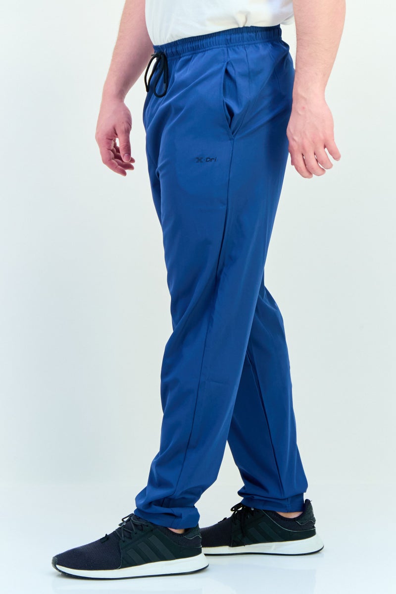 RBX Men Sportswear Fit Brand Logo Training Sweatpants, Ensign Blue  - Image 2