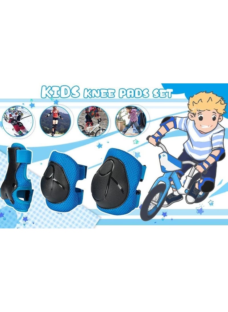Generic Kids Sports Protective Gear Set 6 Pcs Knee Elbow Pads Wrist Guards for Skating Cycling Scooter (3-10 Years, Multicolor)  - Image 4