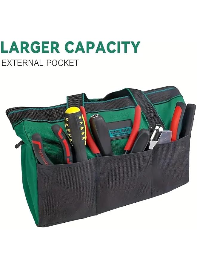 PROMASS 13 Inch Ultra-Durable Electricians Tool Bag, Oxford Thickened, Water-Resistant, Spacious Storage, Lightweight  - Image 3
