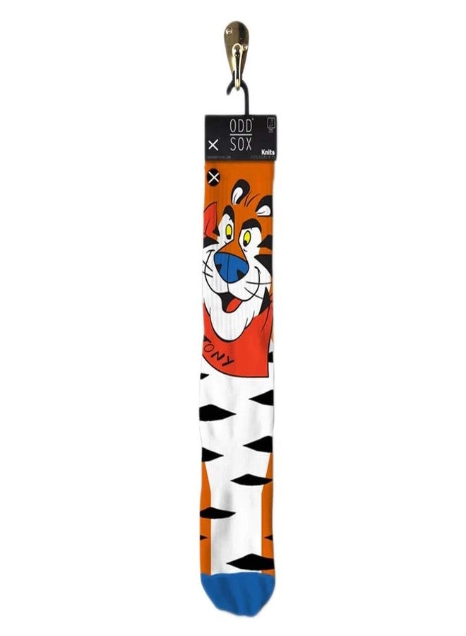 Odd Sox جوارب أود سوكس - جوارب توني النمر برقائق الذرة المثلجة - منتج رسمي من كيلوجز سيريال - مقاس كبير - جوارب هدية مميزة للرجال والنساء - Image 2