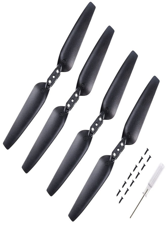 Ruko U11/U11S Original Replacement Propeller, Blades for U11/U11S, Durable Material Easy Install, Spare Part Replacement and Foldbale Propellers, Provide Safe Flight, 4PCS(Black) - Image 1