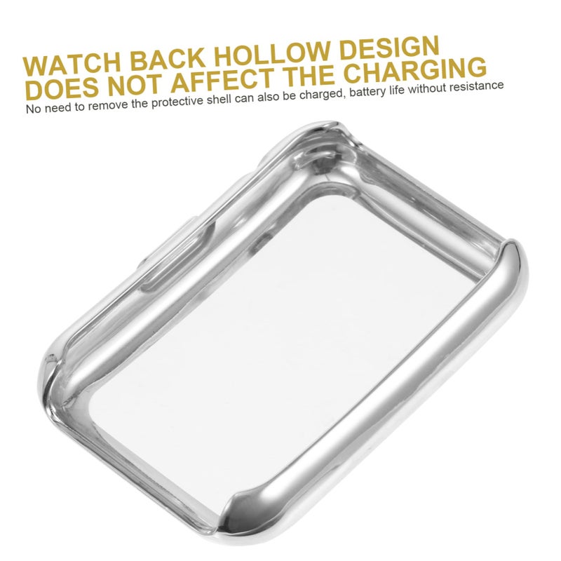2Pcs Full Coverage TPU Protective Case For Huawei Watch Fit Silver Lightweight Scratch Resistant - Image 4