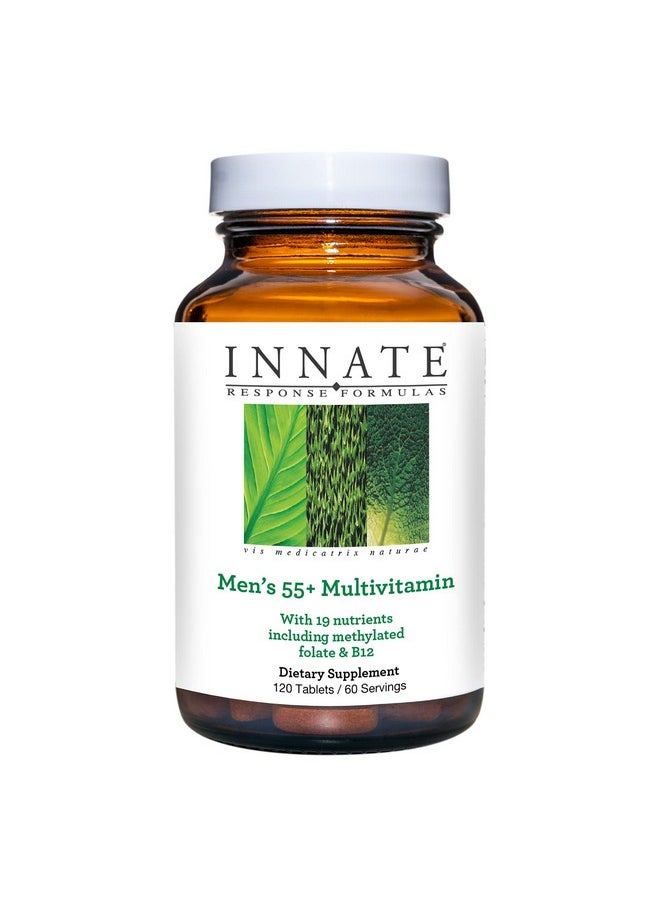 Innate Response Formulas Men’S 55+ Multivitamin - Daily Multivitamin For Men 55 And Over - With B Vitamins - Vegetarian, Non-Gmo, Kosher, And Gluten-Free - 120 Tablets (60 Servings)  - Image 1