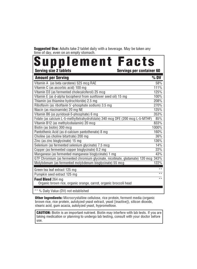 Innate Response Formulas Men’S 55+ Multivitamin - Daily Multivitamin For Men 55 And Over - With B Vitamins - Vegetarian, Non-Gmo, Kosher, And Gluten-Free - 120 Tablets (60 Servings)  - Image 2