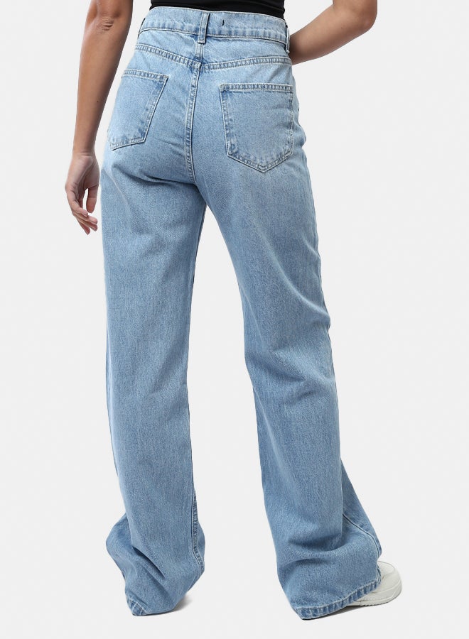 RAVIN Solid Wide Leg Comfy Jeans - Image 3