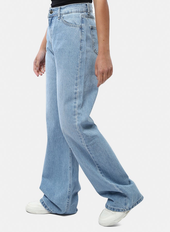 RAVIN Solid Wide Leg Comfy Jeans - Image 2