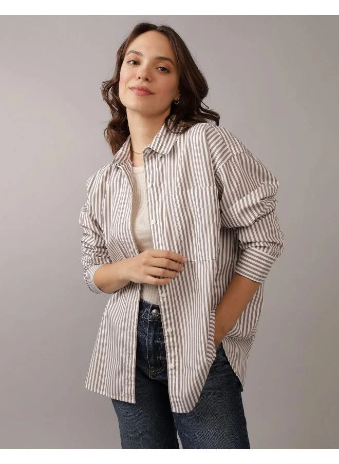 American Eagle AE Oversized Perfect Button-Up Shirt