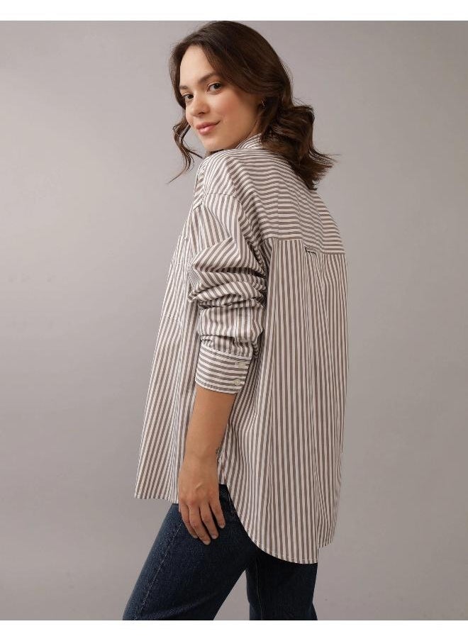 American Eagle - AE Oversized Perfect Button-Up Shirt - Image 1