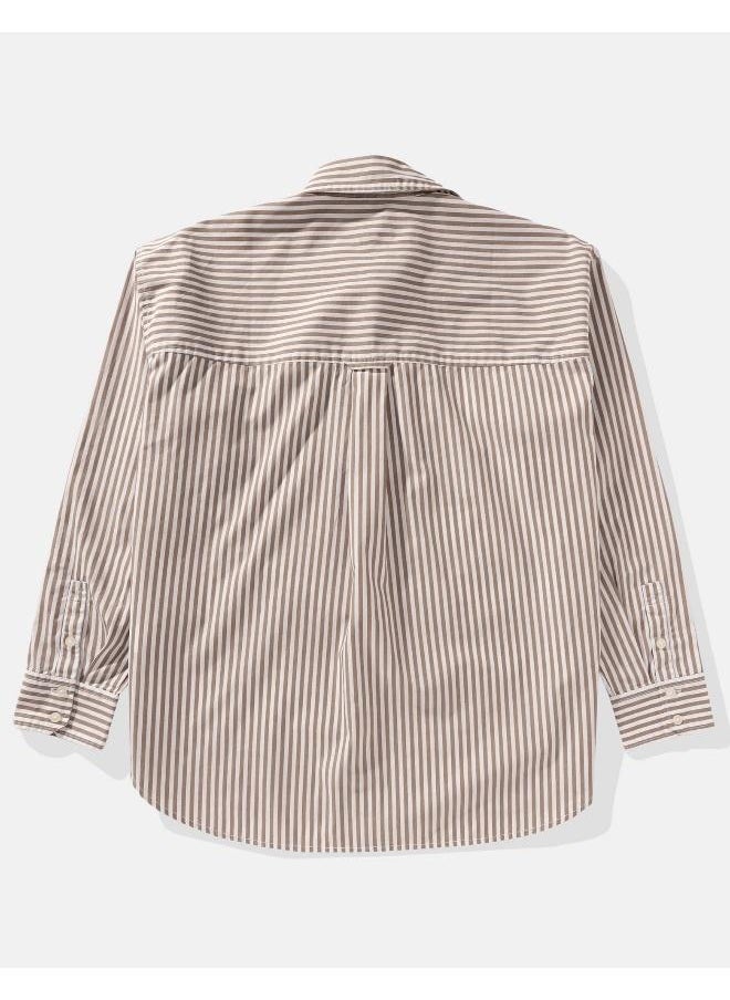 American Eagle - AE Oversized Perfect Button-Up Shirt - Image 1