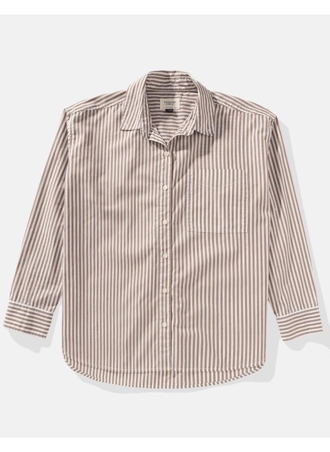 American Eagle - AE Oversized Perfect Button-Up Shirt - Image 1
