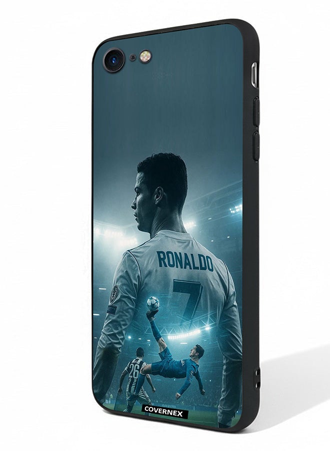 Covernex Apple iPhone SE 2020/2022 Protective Case Cover Printed Featuring Cristiano Ronaldo Iconic Action Shoot - Image 1