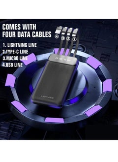 Lenyes Power Bank Lenyes Px-182 4 IN 1 Cable 10000mAh  - Image 3