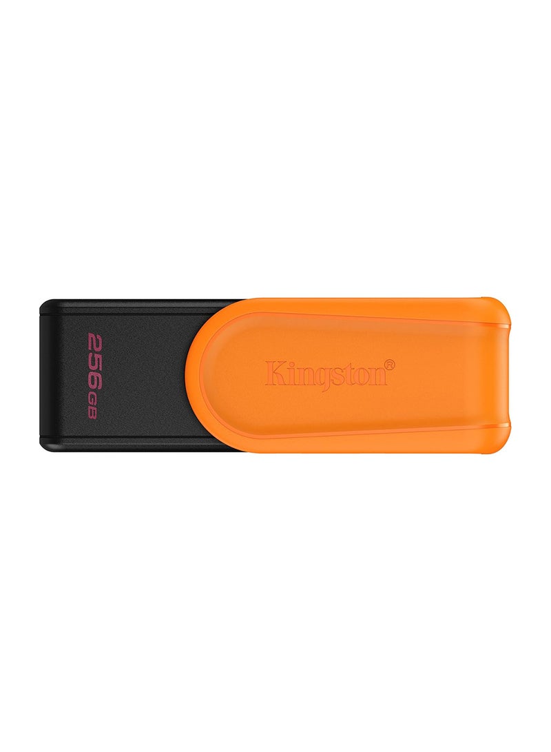 كينغستون DataTraveler Exodia S USB Flash Drive - 256GB - USB 3.2 Gen 1 - USB Type A - Black/Orange - DTXS/256GB - Image 1