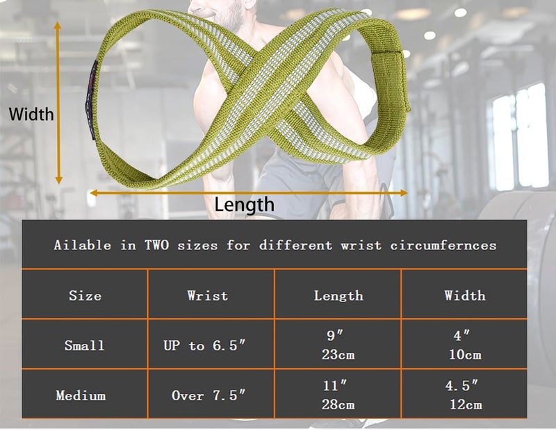 MOOCY Figure 8 Lifting Straps for Deadlift,Weightlifting,Strongman,& Cross Training Strong Weightlifting Wrist Wraps - Image 3