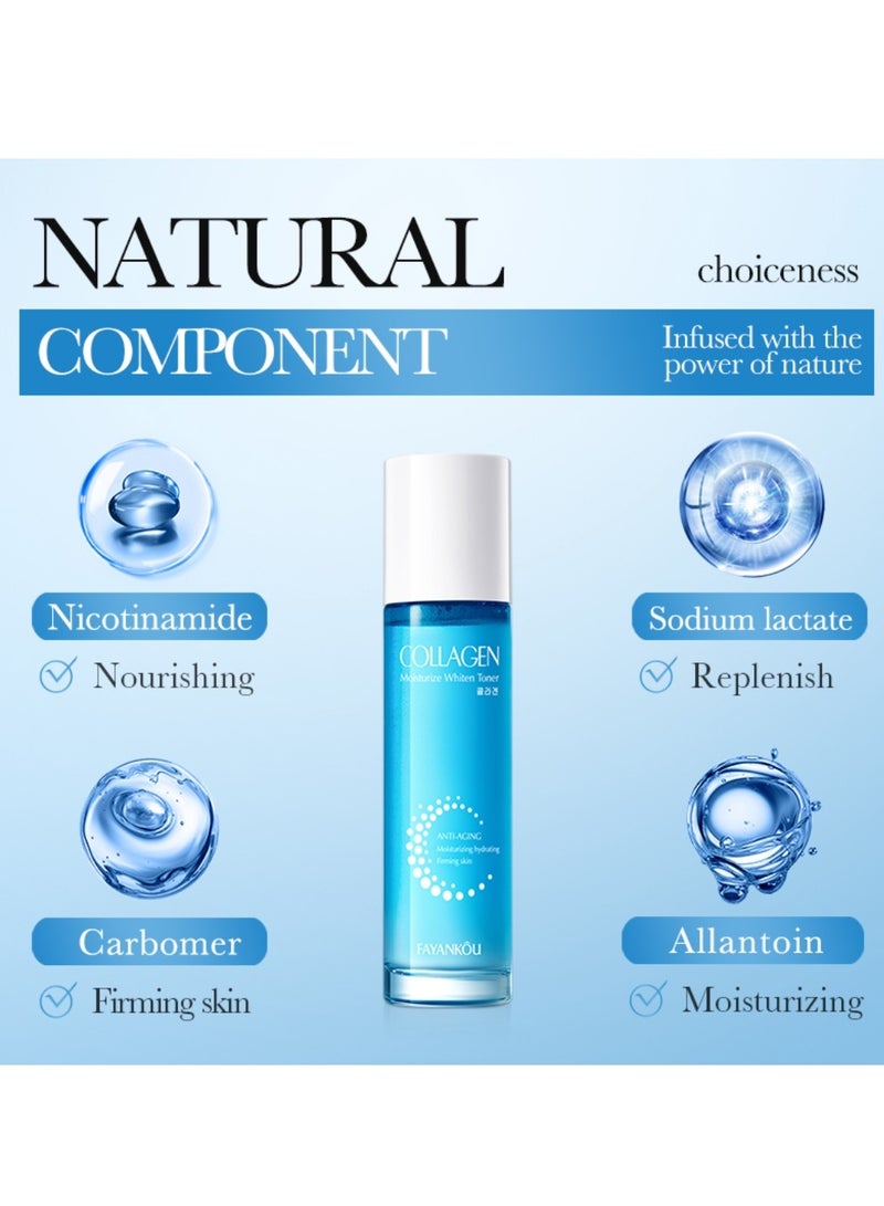 FAYANKOU 100ml Collagen Moisturize Whiten Toner Anti-Aging Moisturizing Toner - Image 4