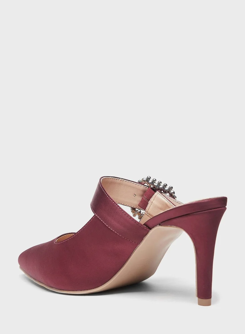 Celeste Pointed Toe Mid Heel Pumps