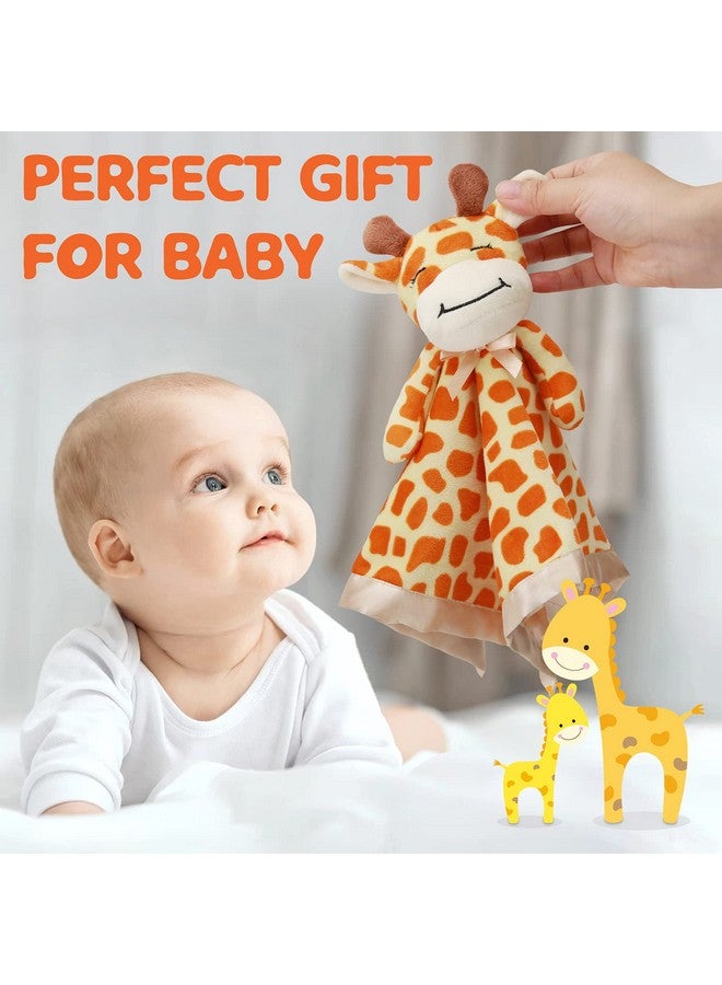 Pro Goleem Giraffe Loveys for Babies Soft Security Blanket Snuggle Toy Stuffed Animal Blanket Unisex Baby Lovie Baby Gifts for Infant and Toddler 16 Inch - Image 3