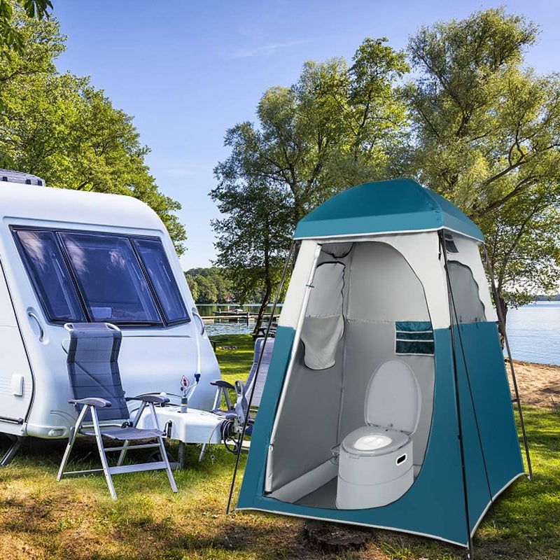 VINGLI Portable Toilet | Indoor Outdoor Commode w/Detachable Inner Bucket & Removable Paper Holder, Lightweight & Compact for Camping, Boat, Van, Emergency Use (Grey) - Image 5