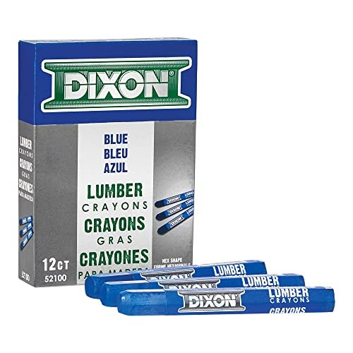 Dixon Industrial Lumber Crayons, Blue, 12 Count - Image 2