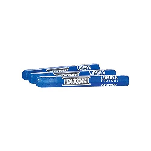 Dixon Industrial Lumber Crayons, Blue, 12 Count - Image 3
