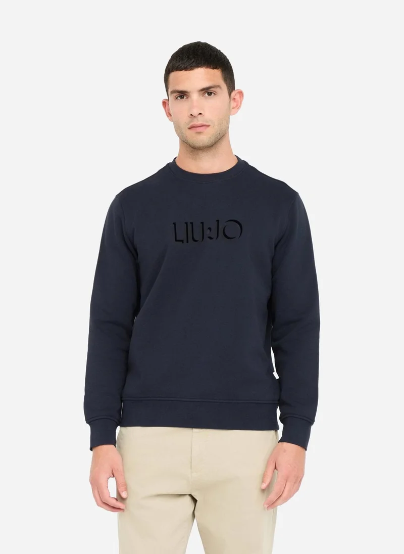 Liu Jo Cotton sweatshirt with logo