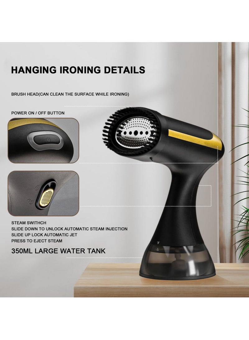 1500W Handheld Garment Steamer For Clothing With Auto-Off, Portable Clothes Steamer,300ml Water Tank, 30-Second Fast Heat-up, Fabric Wrinkles Remover Irons For Home, Travel - Image 5